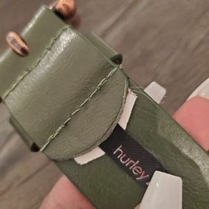 100% leather designer belt